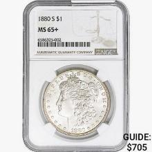 1880-S Morgan Silver Dollar NGC MS65+