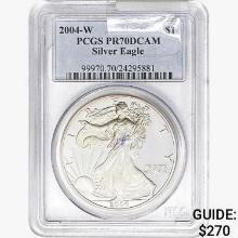 2004-W Silver Eagle PCGS PR70 DCAM