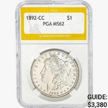 1892-CC Morgan Silver Dollar PGA MS62