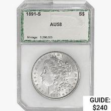 1891-S Morgan Silver Dollar PCI AU58