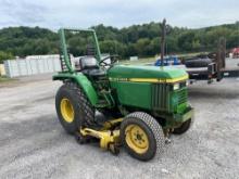 John Deere 770 4x4 tractor w/ belly mower