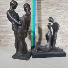 2 Pairs Of Lover's Sculptures
