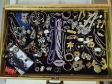 Full Case Lot of Costume Jewelry incl. Signed
