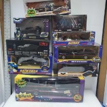9 - Mattel Batman Batmobile Adult Collector & Metals Die Cast, Corgi, Tyco RC & Hot Wheels In Boxes