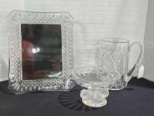 3 Pcs. Waterford and Lalique Crystal