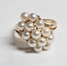 Vintage 14k Gold Pearl Ring