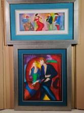 2 Framed Limited Edition Color Prints By Linda Le Kniff