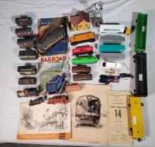 Lot of Toy Train and Trolley Street Car Collectibles