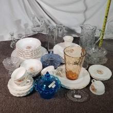 Collection of Elegant, EAPG, VIntage, Retro and Depression Era Glass Ware