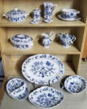 11 Pieces Of Blue Danube Japan Serving Dishes