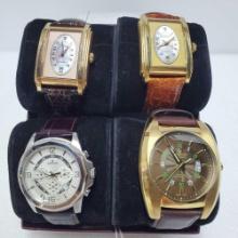 Lot Of 4 Used Croton Uni-Sex Wrist Watches Working