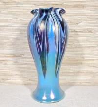 Vintage 11" Bohemian Art Glass Vase
