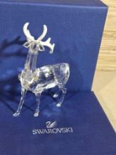 Swarovski Crystal Christmas Stag in Box