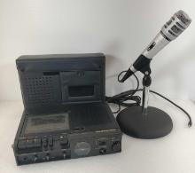 Marantz Model No PMD201 Portable Cassette Recorder With Case & Microphone