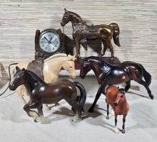 Vintage Toys and Horse Clock