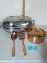 Copper Pot w/id, Copper utensils, Dutch Oven
