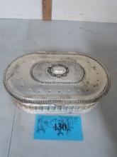 Vintage Goodinger Lined Oval Box