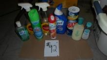 cleaning lot, mixed lot of home cleaning chemicals