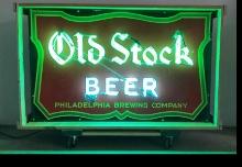 Philadelphia Old Stock Porcelain Neon Beer Sign