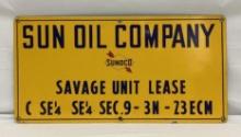Sun Oil Company Porcelain Sign w/ Arrow