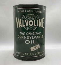 Early 5 Quart Valvoline Oil Can