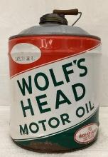 5 Gallon Wolf's Head Oil Can