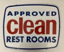 Champlin Approved Rest Rooms Metal Sign
