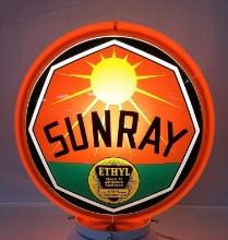 Sunray D-X Ethyl Gasoline Pump Globe