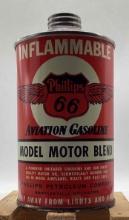 Phillips 66 Aviation Gasoline Pint Can