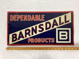 Barnsdall Dependable Products Double Sided Metal Sign