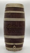 Ballatine's Scotch Whiskey Barrel Dispenser