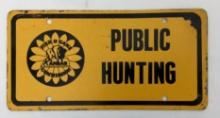 Kansas Public Hunting Sign w/ Buffalo