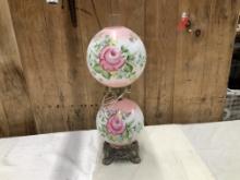 Vintage Double Globe Gone with the Wind Lamp- Electric