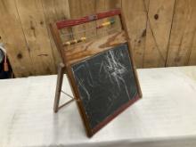 Vintage Chalkboard w/Abacus