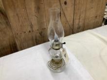 Vintage Glass Electric Lighted Oil Lamp