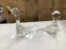 2 Glass Sculptures