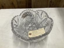 Vintage American Brilliant Cut Glass Bowl