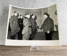 Hitler Greeting Knight's Cross Holders Photo