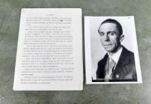 Joseph Goebbels Photo & Essay