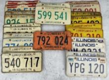 Collection of Illinois License Plates