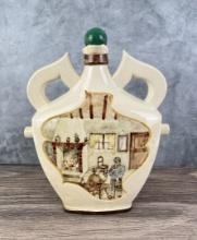 Hand Painted Ceramic Liquor Jug With Stopper