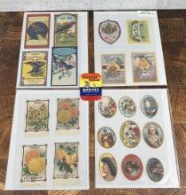 Collection of Antique Lithograph Labels