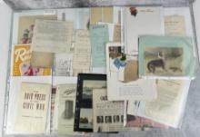 Collection of Antique Paper Ephemera
