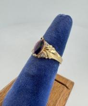10k Gold Amethyst Ring