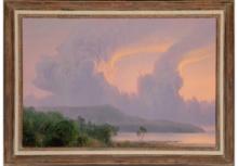 Wilson Hurley Sunset on Coast of Sabah Painting