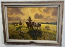 Jack Roberts The Buffalo Horse Oil Painting