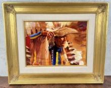 Ed (David Edward) Kucera Lakota Indian Painting