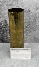 WWI WW1 Trench Art Shell Vase Egyptian Theme