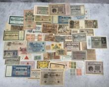 Antique German Bank Notes & Emergency Money
