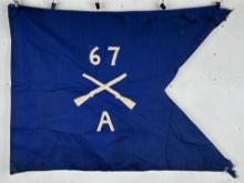 WWI WW1 67th Infantry Guidon Flag
